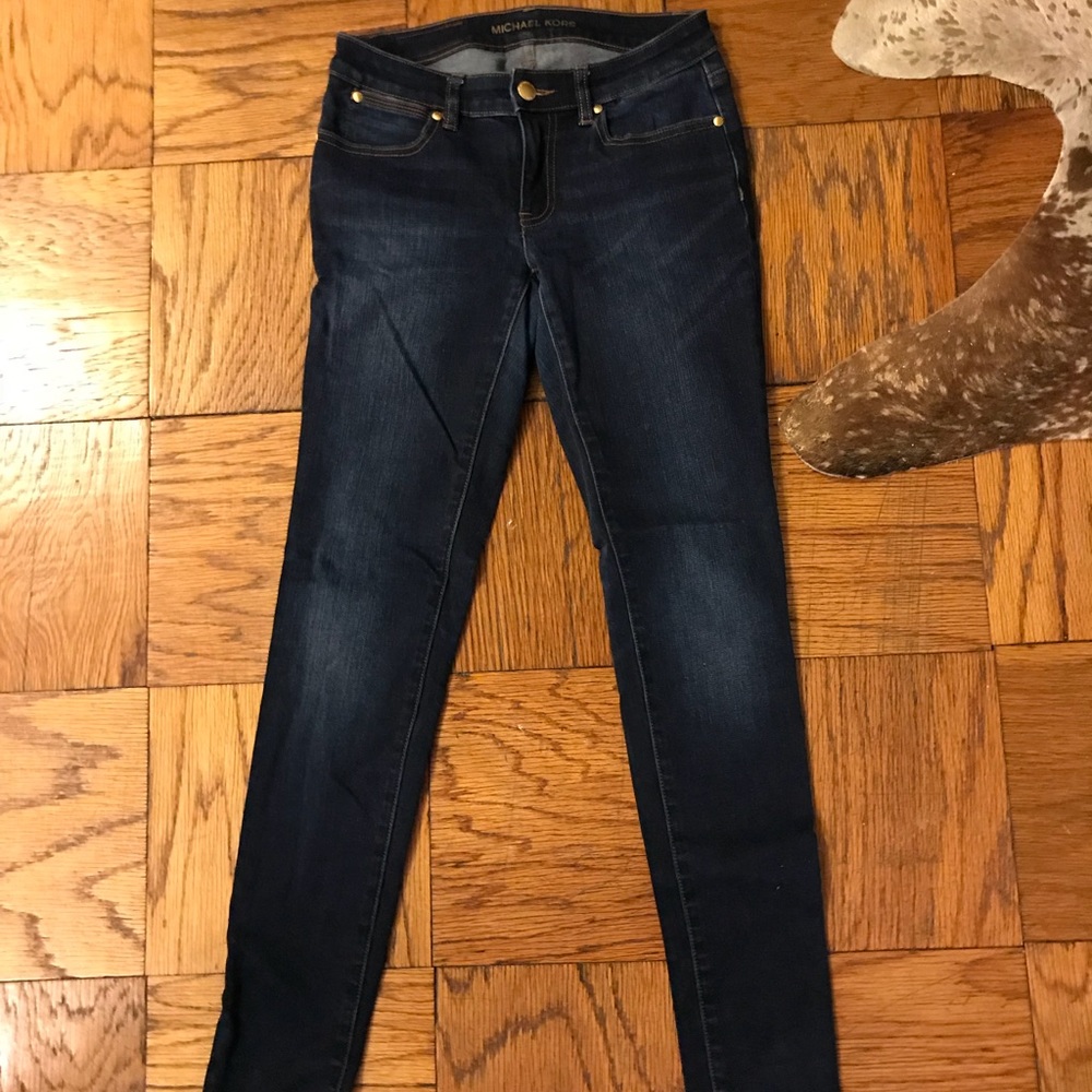 Michael Kors Dark Wash Skinny Jeans
